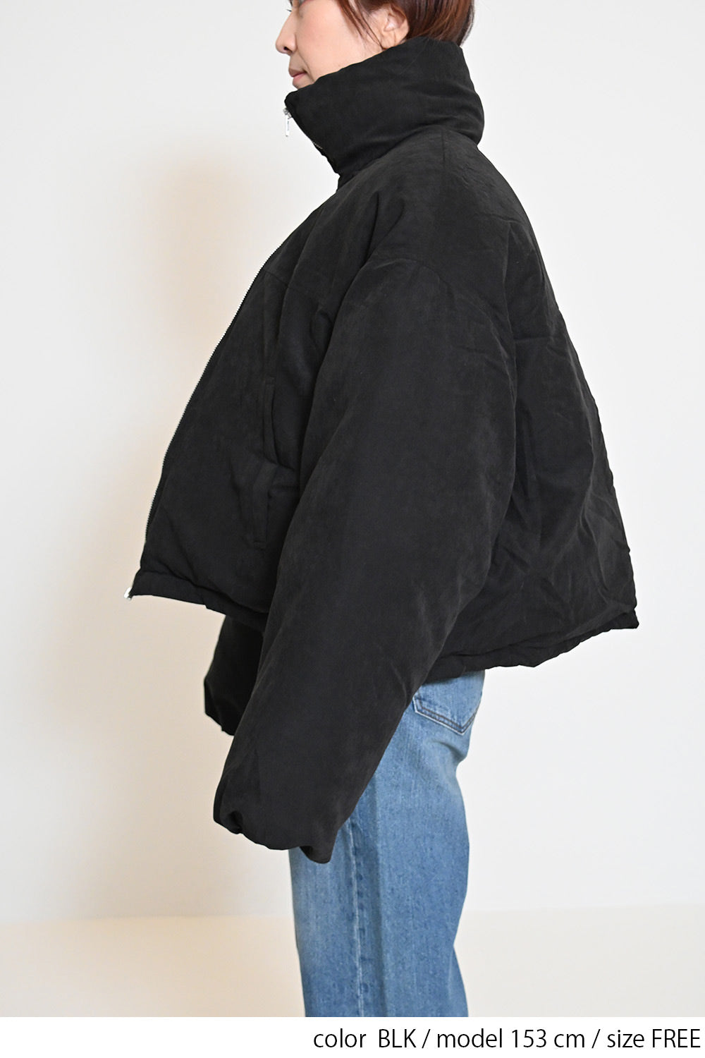 ≪SALE≫Padded Stand Collar Short Jacket