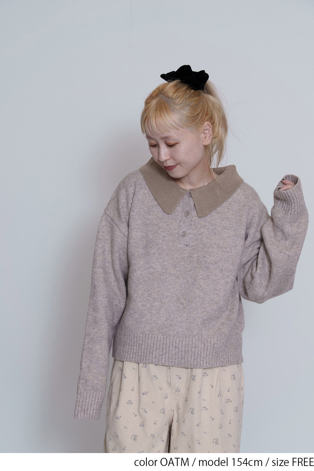 ≪SALE≫Knit Polo Pullover
