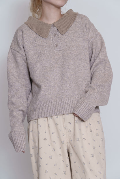 ≪SALE≫Knit Polo Pullover
