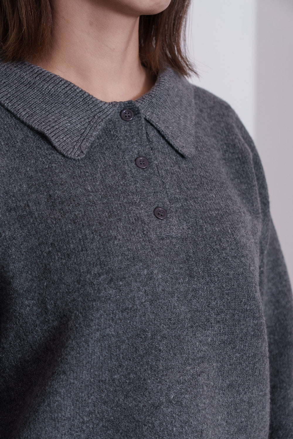 ≪SALE≫Knit Polo Pullover
