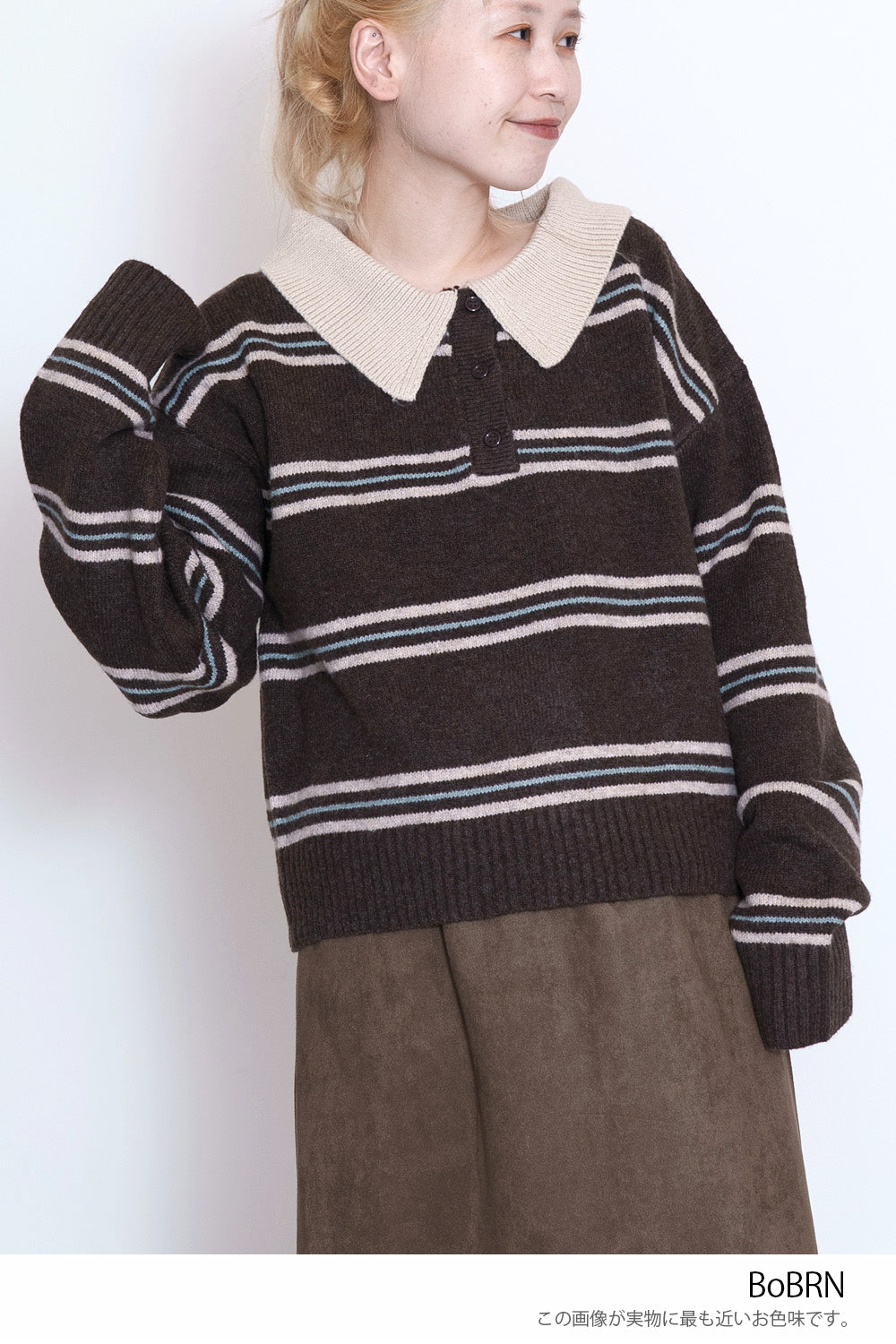 ≪SALE≫Knit Polo Pullover