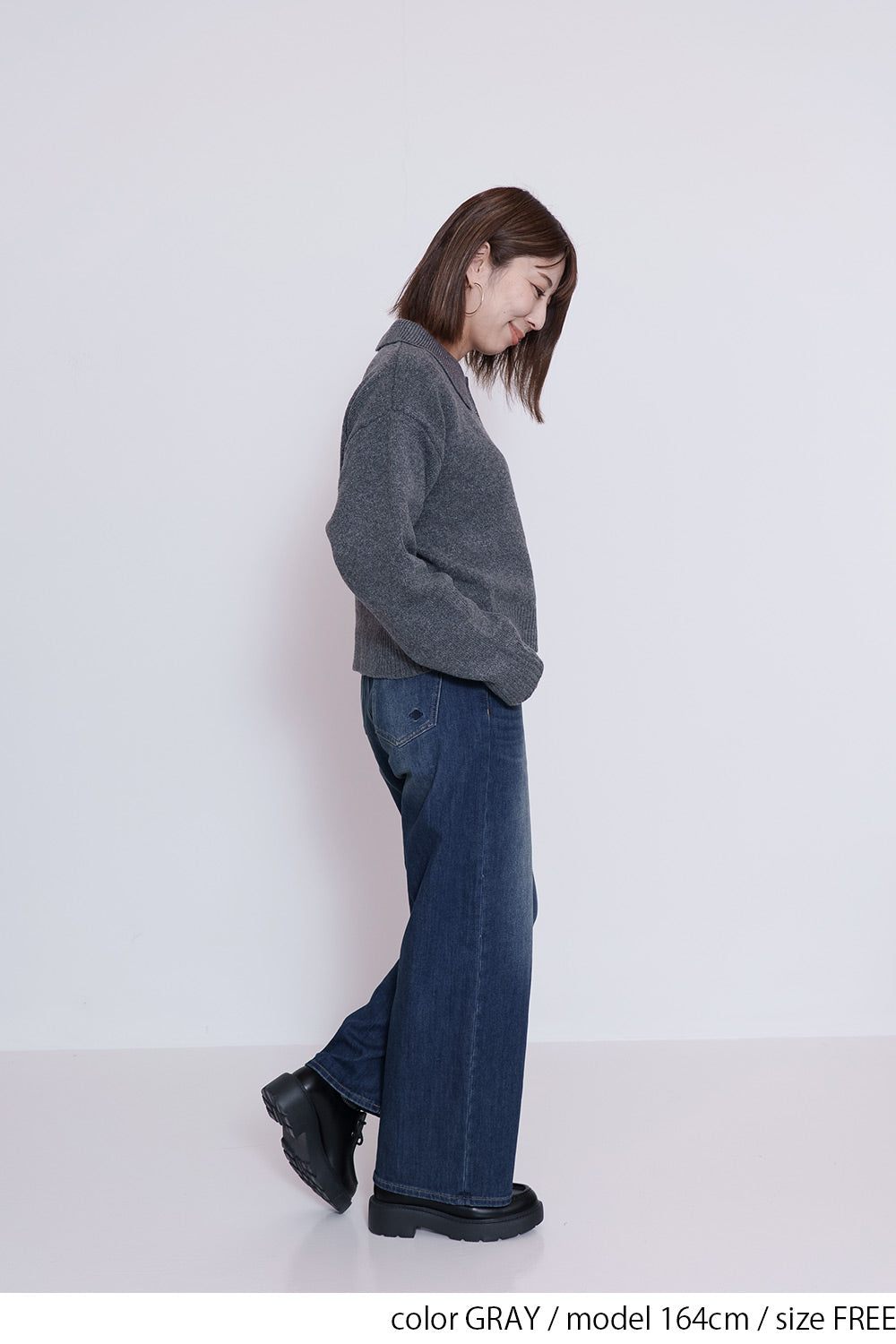 ≪SALE≫Knit Polo Pullover