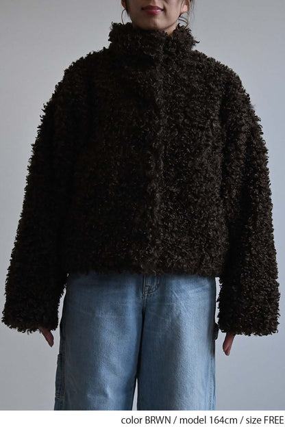 ≪SALE≫ Poodle Fur Mid-Length Jacket