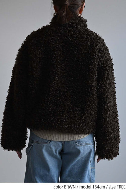 ≪SALE≫ Poodle Fur Mid-Length Jacket