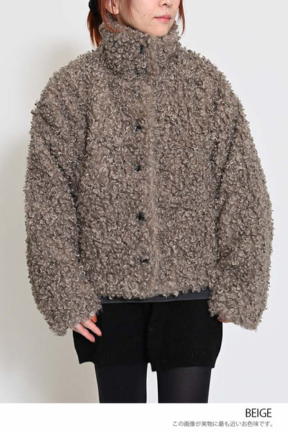 ≪SALE≫ Poodle Fur Mid-Length Jacket
