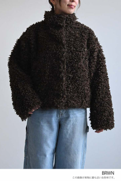 ≪SALE≫ Poodle Fur Mid-Length Jacket