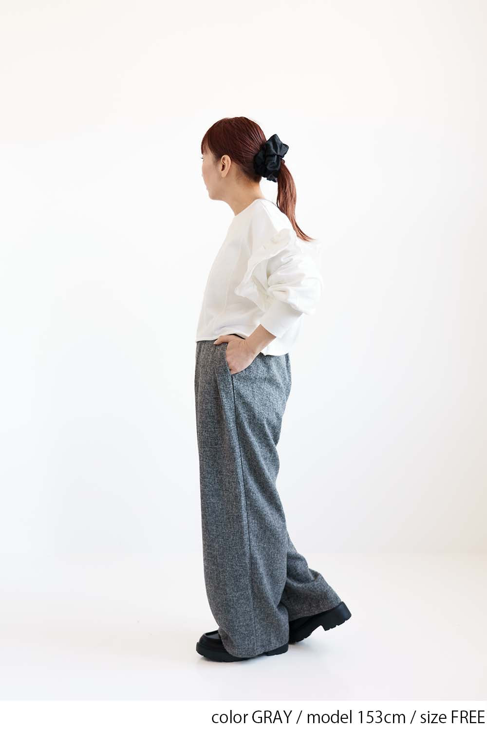 【WEB限定】サマーツイードタックパンツ