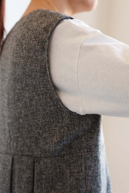 [WEB Exclusive] Summer Tweed Tuck Vest