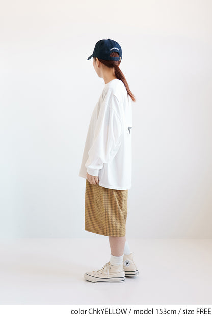 [Frame] Check Tuck Half Pants