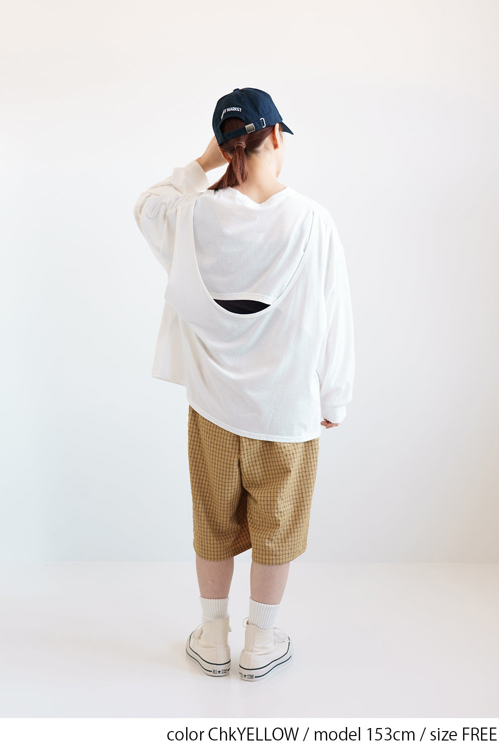 [Frame] Check Tuck Half Pants