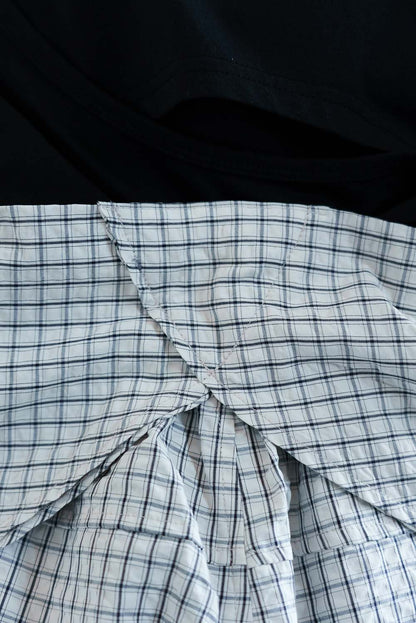 Check Waist Wrap Jogger Pants