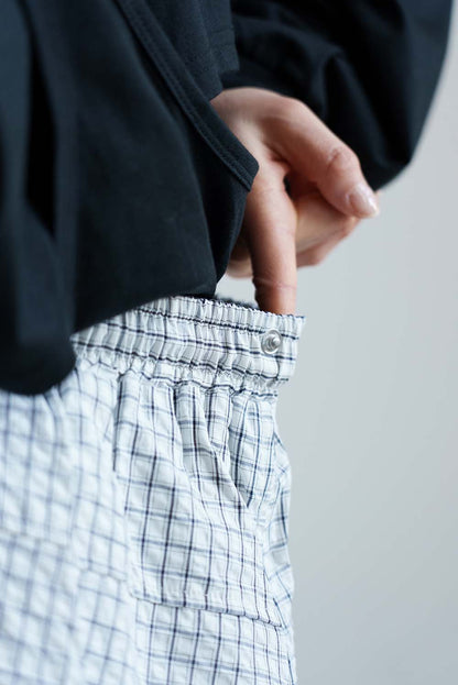 Check Waist Wrap Jogger Pants