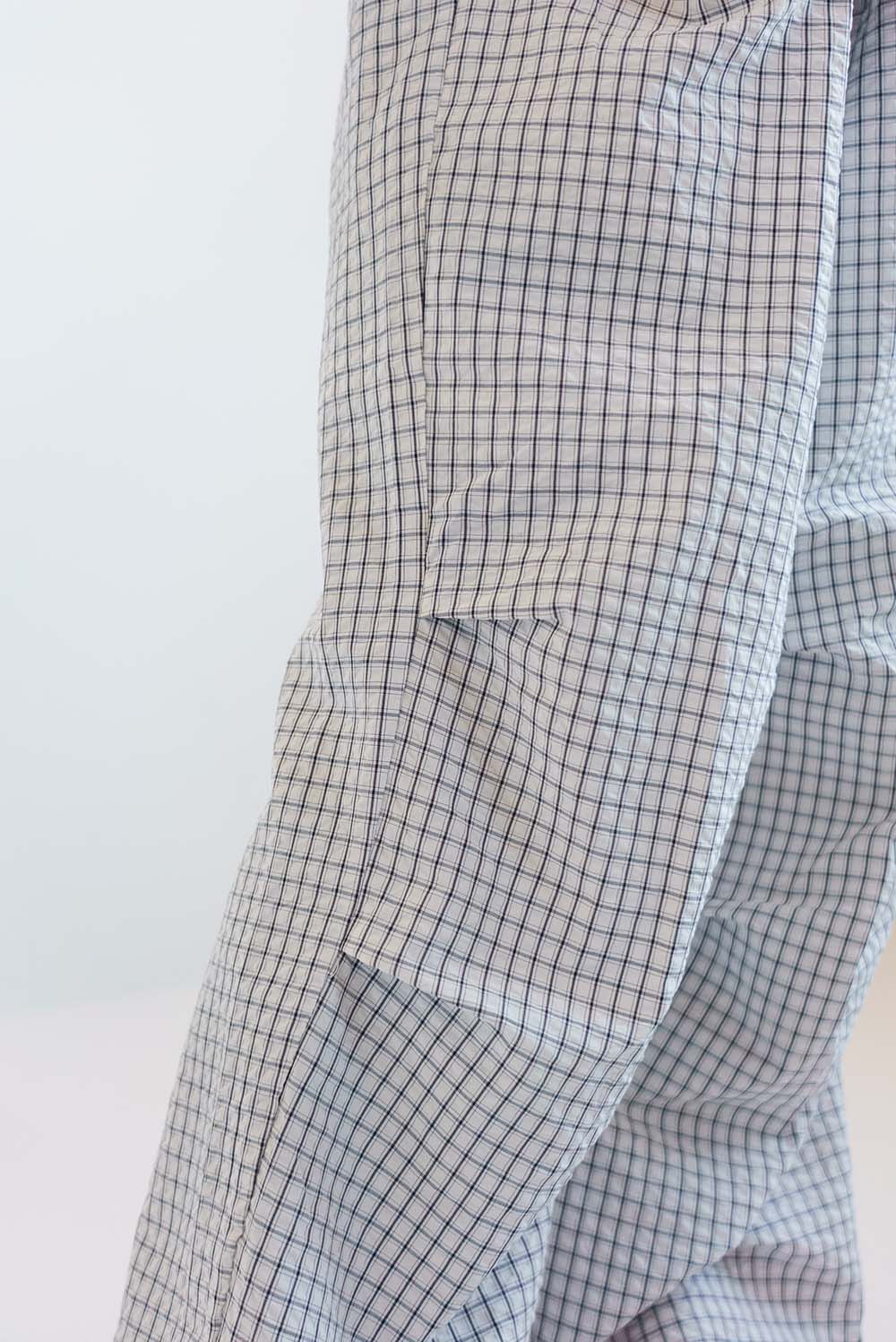 Check Waist Wrap Jogger Pants
