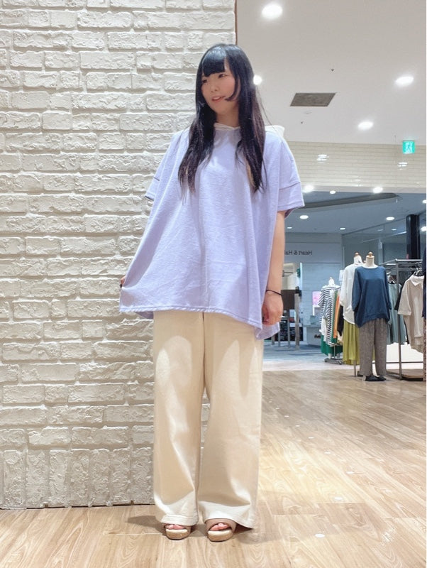 Cottonツイルワイドパンツ
