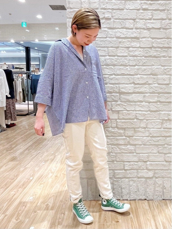 ≪OUTLET SALE≫ストレッチテーパードカラーパンツ