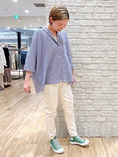 ≪OUTLET SALE≫ストレッチテーパードカラーパンツ