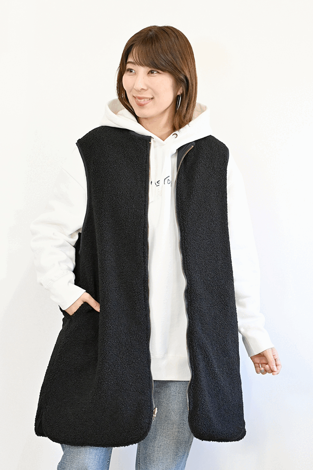 ≪SALE≫リバーシブルあったかるいロングベスト – HEART MARKET