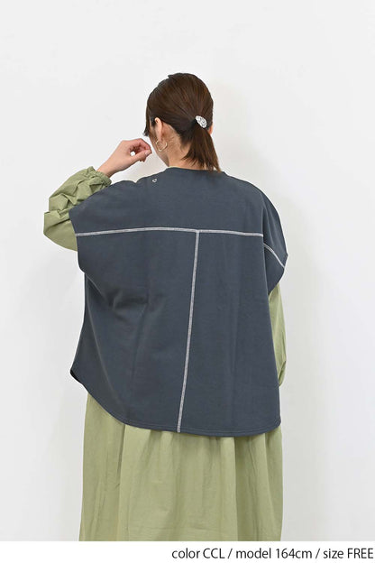 ＼Limited Stock／★Private due to removal list received from Hideo-san 2407★ Fleece Dolman Vest