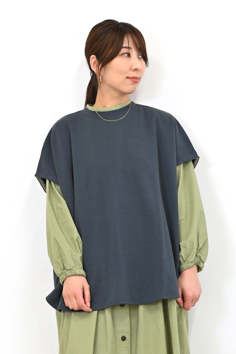 ＼Limited Stock／★Private due to removal list received from Hideo-san 2407★ Fleece Dolman Vest