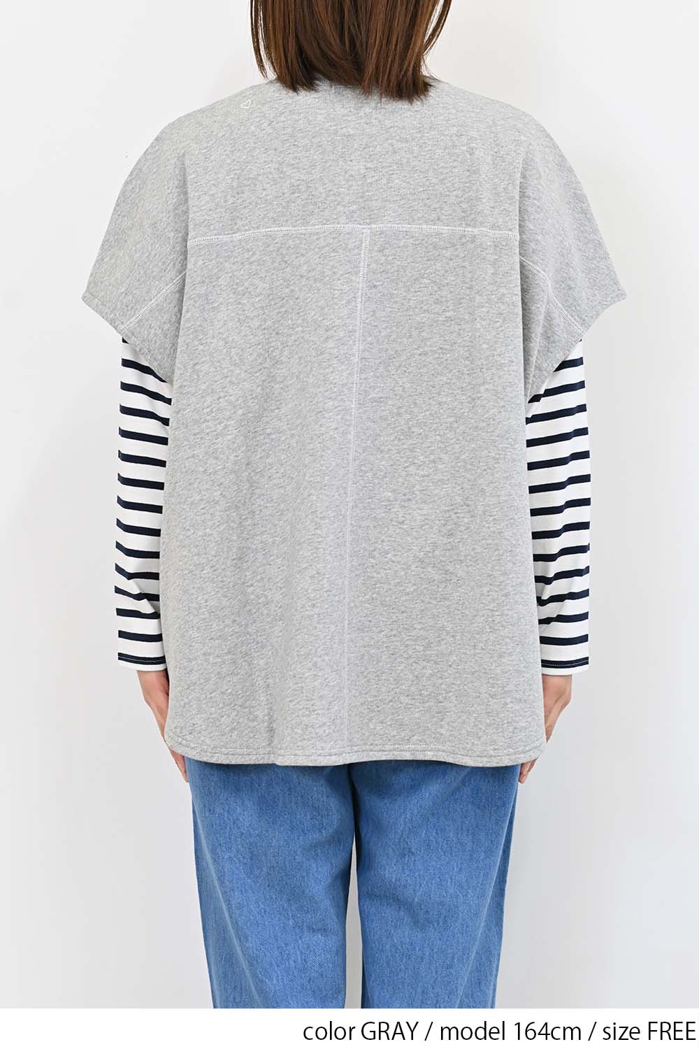 ＼Limited Stock／★Private due to removal list received from Hideo-san 2407★ Fleece Dolman Vest