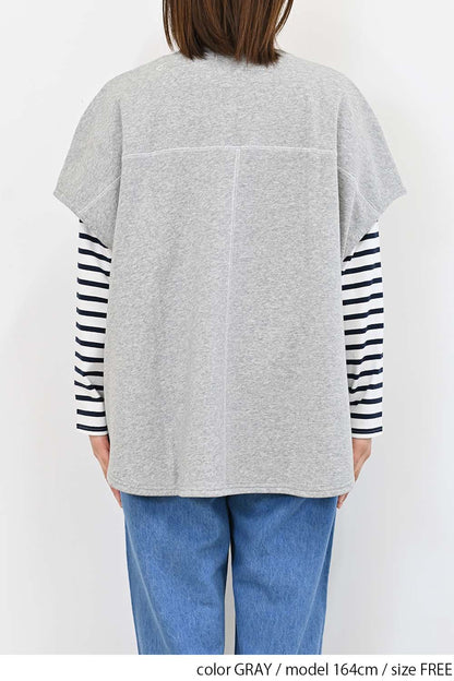 ＼Limited Stock／★Private due to removal list received from Hideo-san 2407★ Fleece Dolman Vest