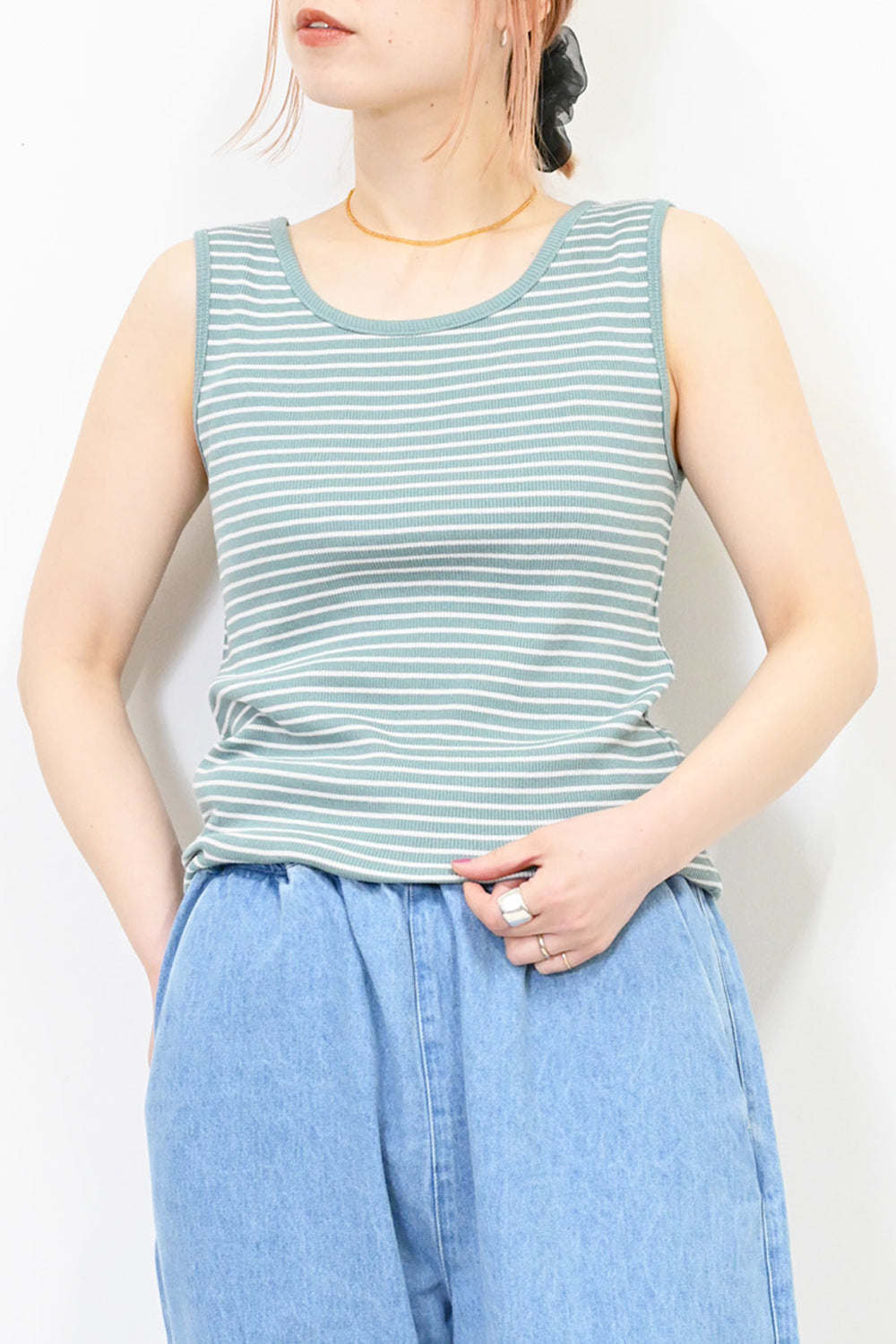 ≪SALE≫シンプルテレコタンク-5