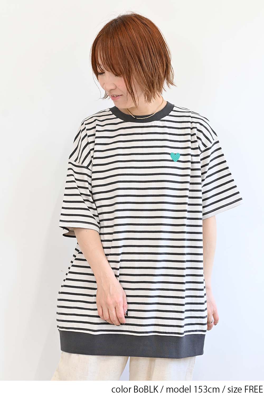 8/18までポイント2倍】≪SUMMER SALE≫ハート刺繍チュニック – HEART 