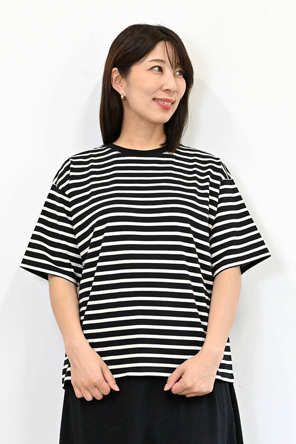 ワイドなボーダーTEE-2