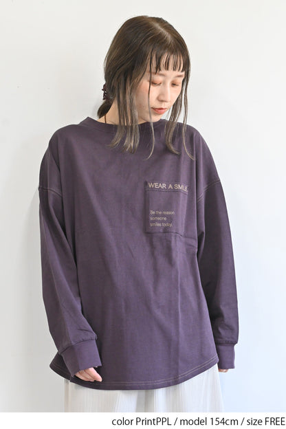 アシメバックプリントチュニック