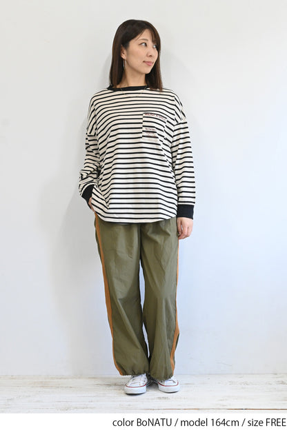 アシメバックプリントチュニック