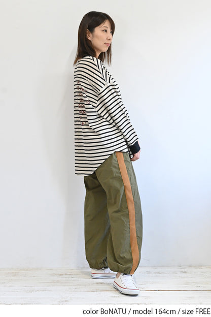 アシメバックプリントチュニック