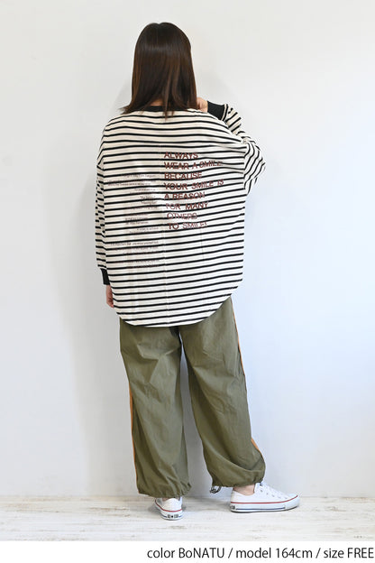 アシメバックプリントチュニック