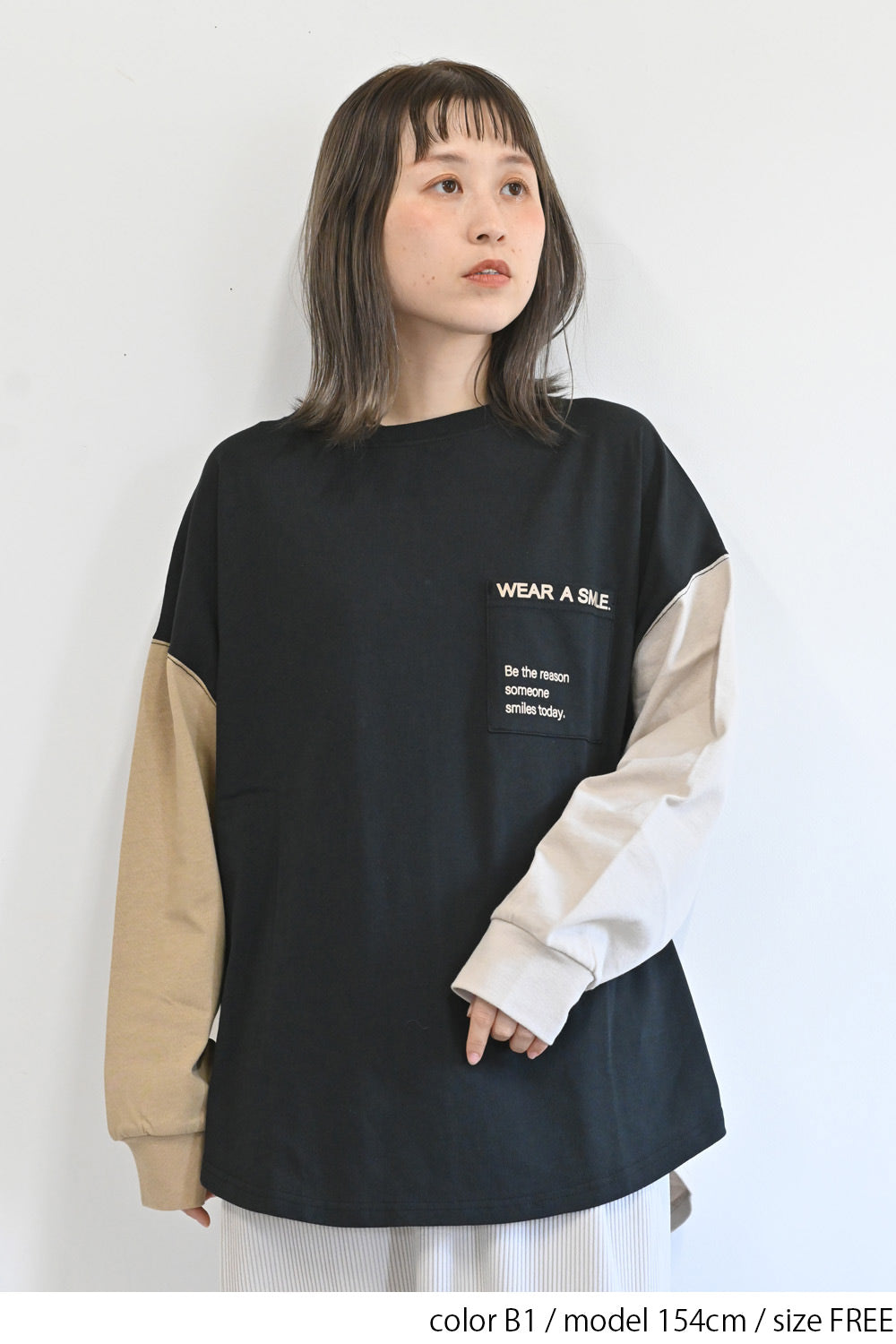 アシメバックプリントチュニック
