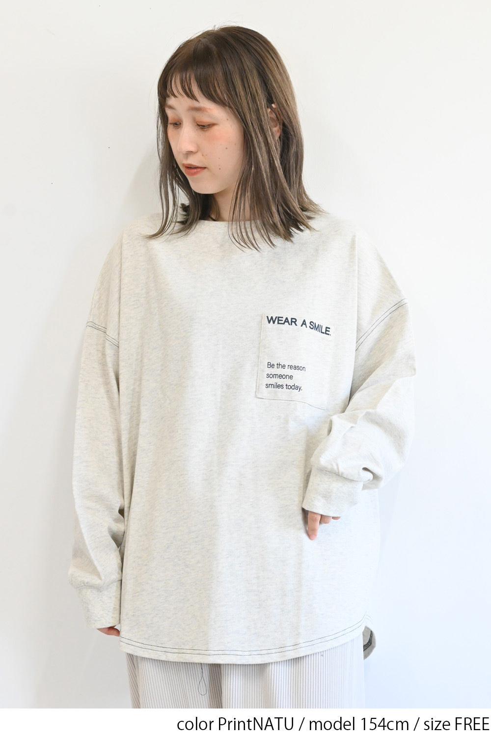 アシメバックプリントチュニック
