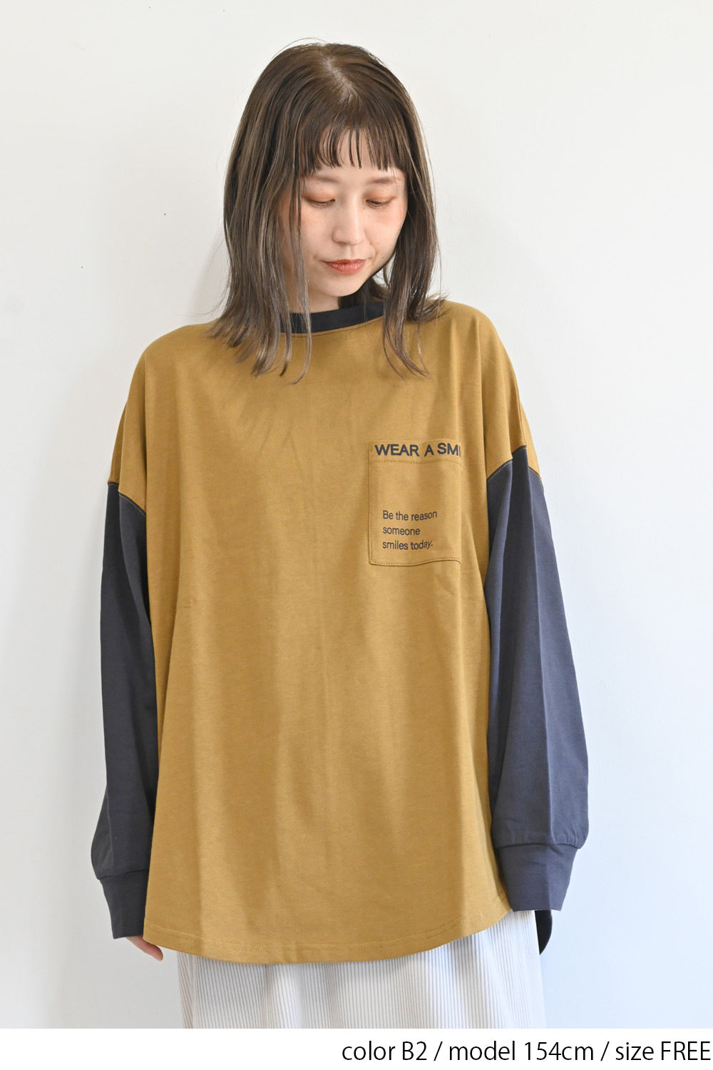 アシメバックプリントチュニック