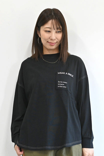 アシメバックプリントチュニック