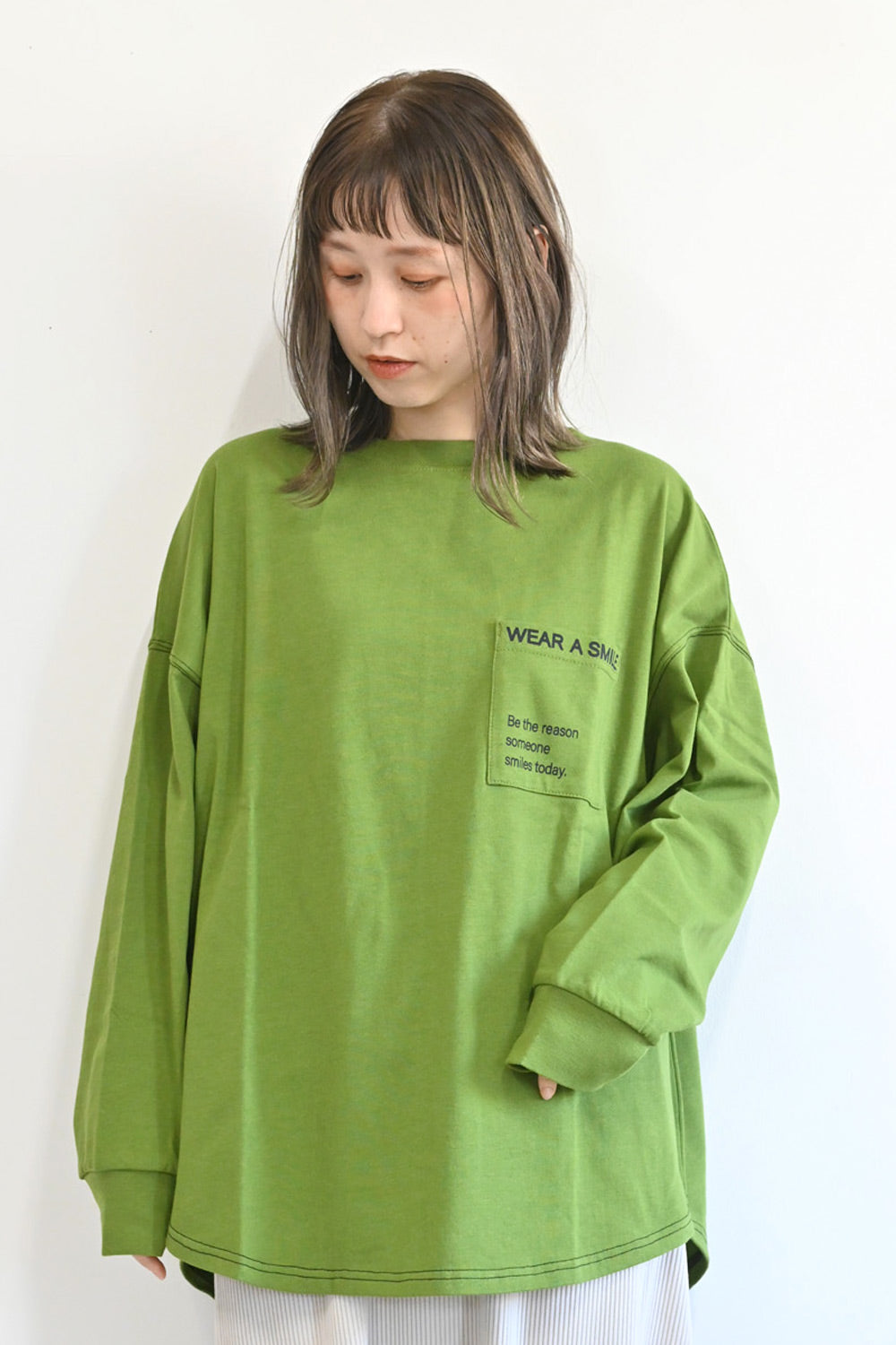 アシメバックプリントチュニック