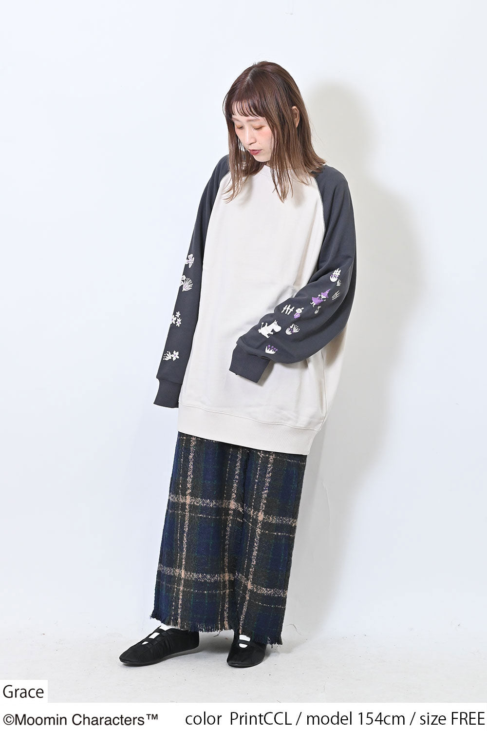 ≪SALE≫MOOMIN袖プリントラグランチュニック – HEART MARKET