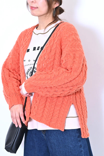 ≪SALE≫ Cable Knit Cardigan