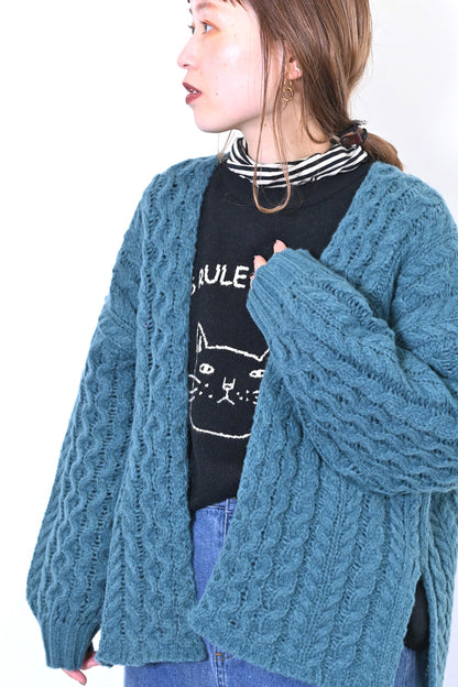 ≪SALE≫ Cable Knit Cardigan