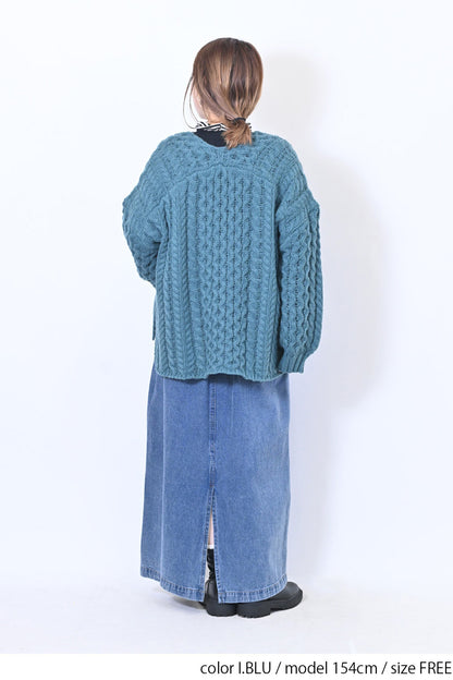 ≪SALE≫ Cable Knit Cardigan