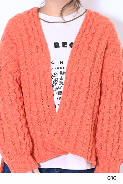 ≪SALE≫ Cable Knit Cardigan