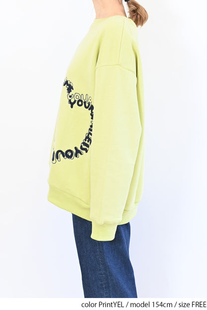 Dear me ハート相良刺繍裏起毛チュニック