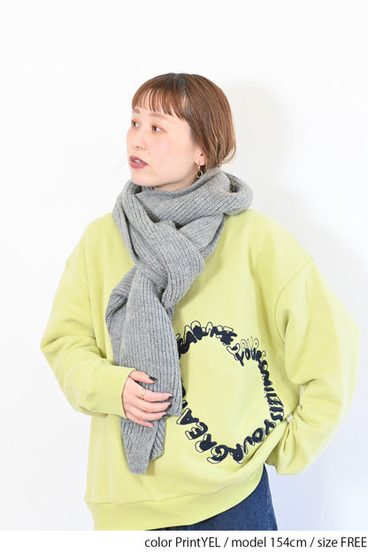 Dear me ハート相良刺繍裏起毛チュニック