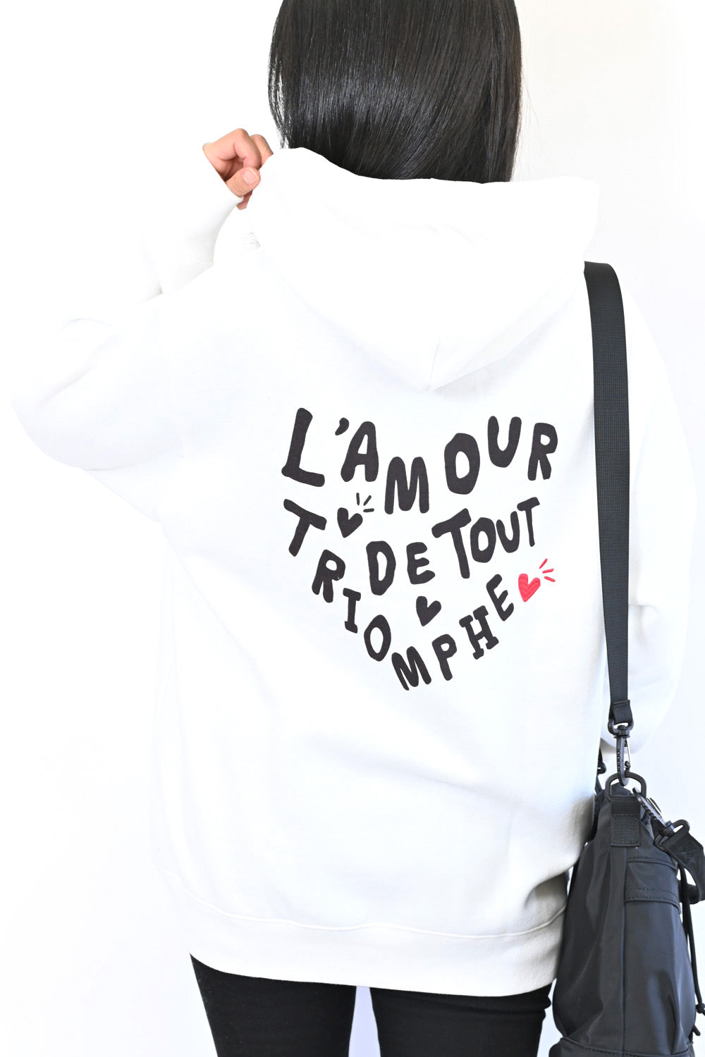 ≪SALE≫L'A MOUR Embroidered Hoodie
