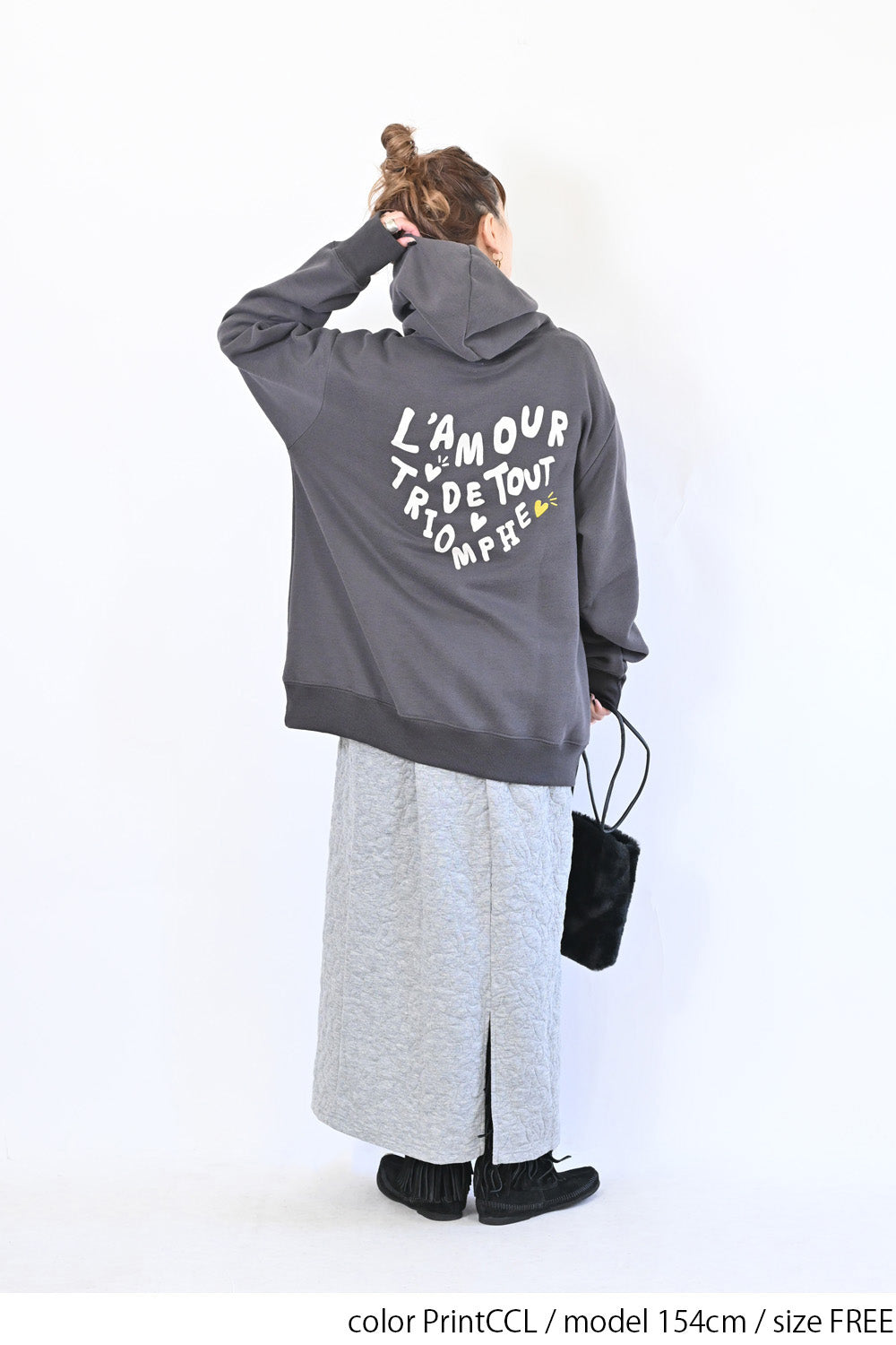 ≪SALE≫L'A MOUR Embroidered Hoodie