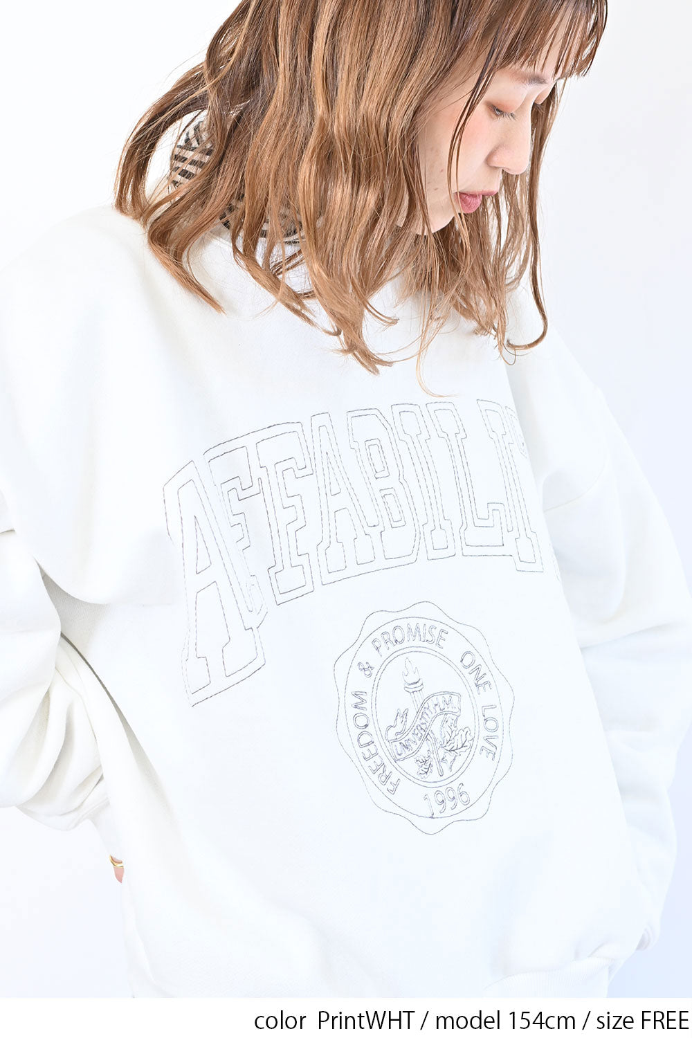 ≪SALE≫AFFABILITYカレッジ刺繍プルオーバー – HEART MARKET