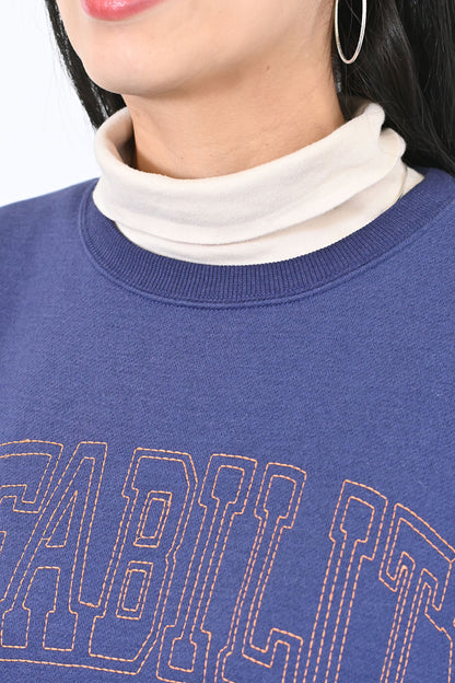 AFFABILITYカレッジ刺繍プルオーバー