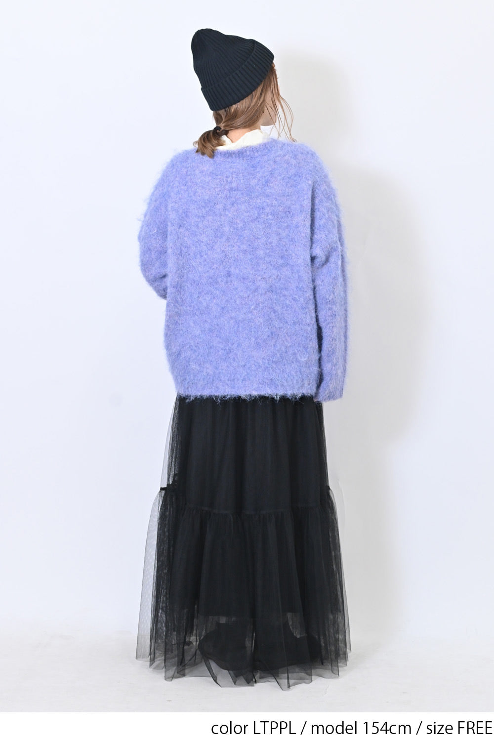 起毛ふんわりニットプルオーバー