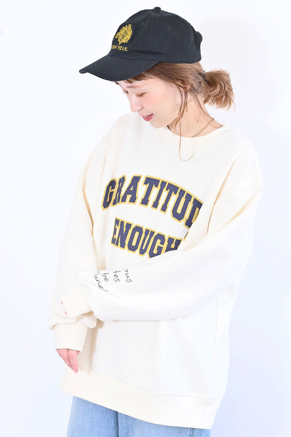 袖刺繍ロゴptチュニック